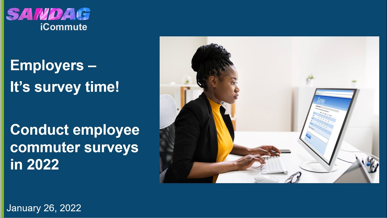 SANDAG iCommute Webinar: How to Conduct Employee Commuter Surveys