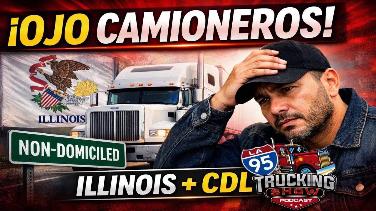 ¡OJO CAMIONEROS! Illinois puede afectar miles de licencias / Podcast en vivo.