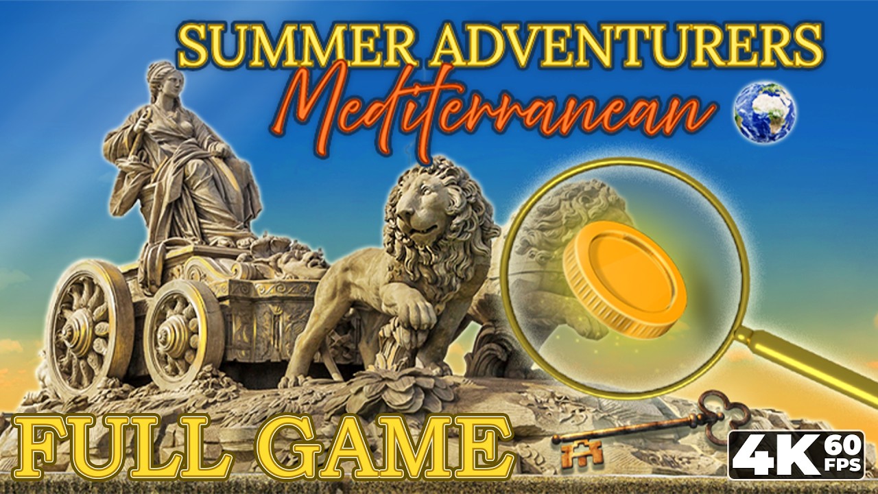 Summer Adventures: Mediterranean (PC) - Full Game 4K60 Walkthrough - No Commentary