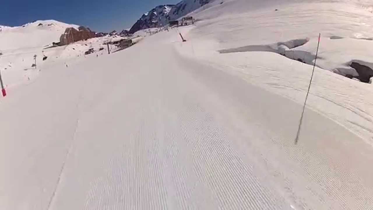 Snowboard à La Mongie - pistes 4 Termes & Pourteilh