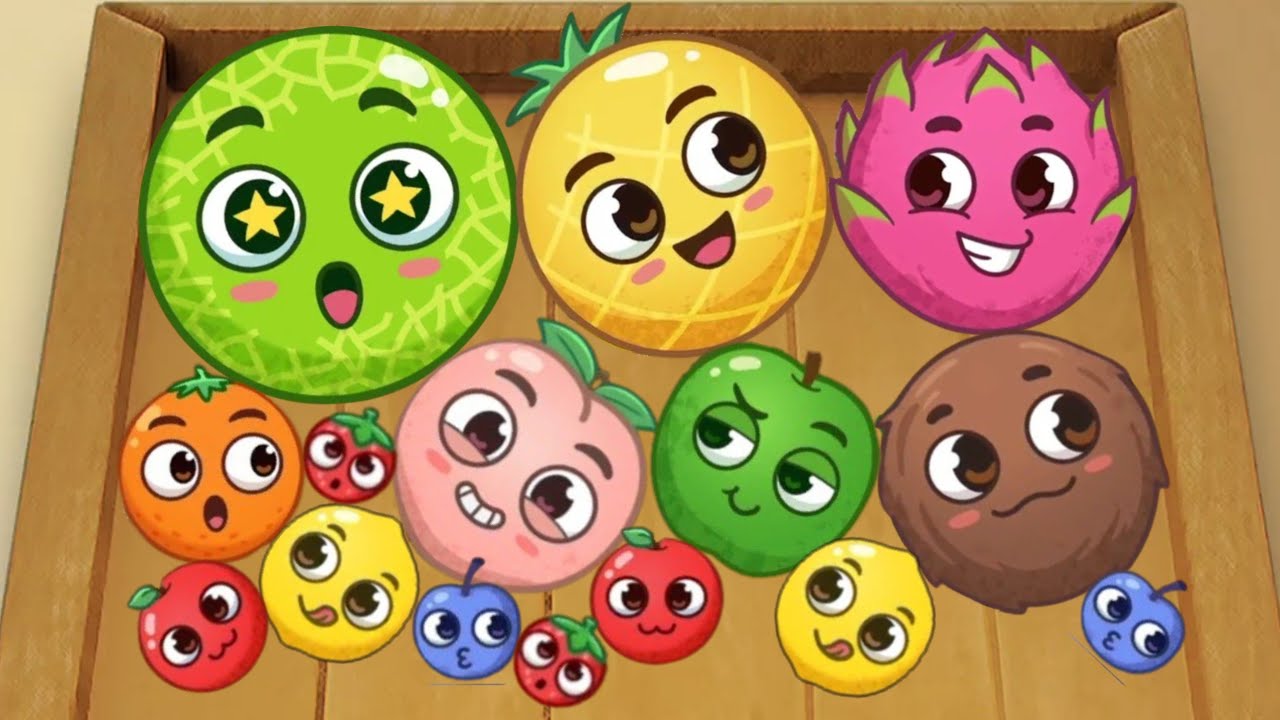 Fruit Merge 2048 - Level Up Fruits, Watermelon ASMR Gameplay Suika Game Balls 2048