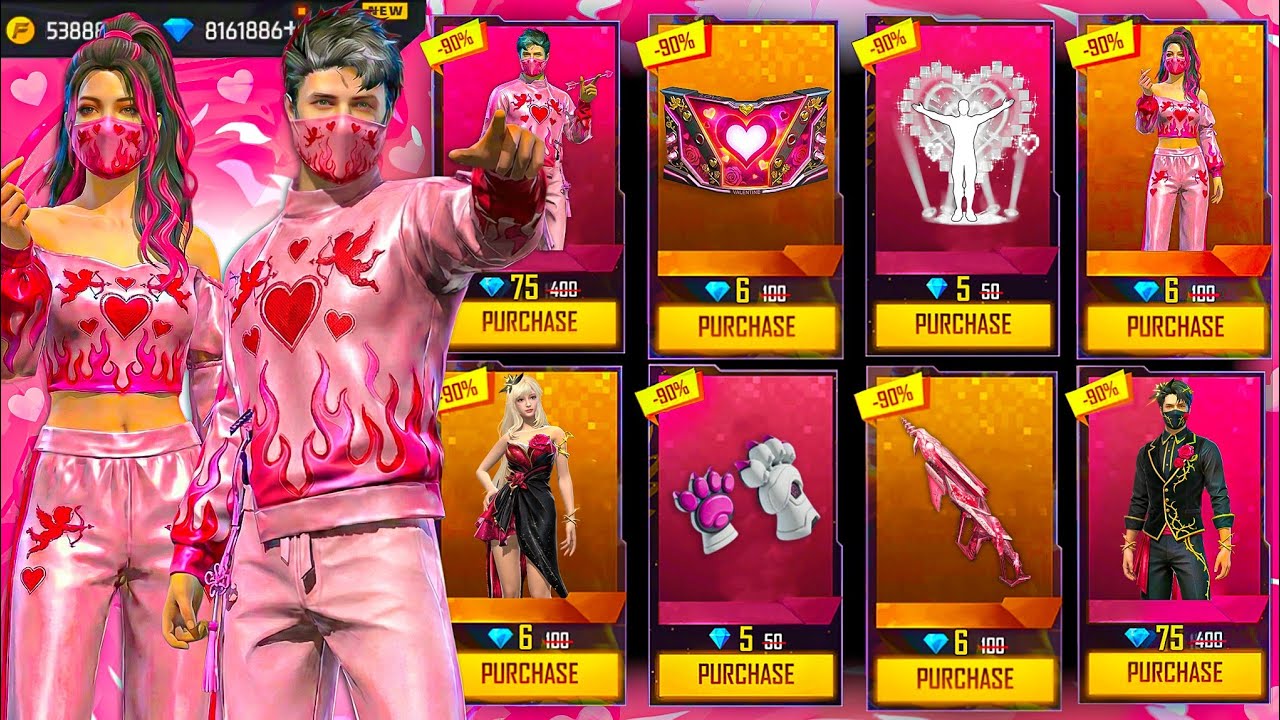Buying 23000+ Diamonds, Evo Valentine Bundle, Max Evo Gun Skins & Mysteryshop Items On Subscriber ID