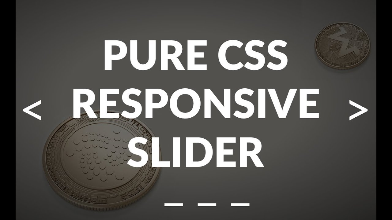Адаптивный слайдер изображений на чистом CSS — только HTML и CSS.