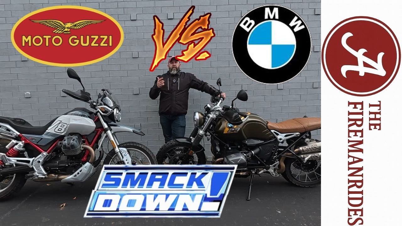 Сравнение Moto Guzzi V85TT 2025 года и BMW R Nine T Scrambler 2021 года: один из них достанется м...
