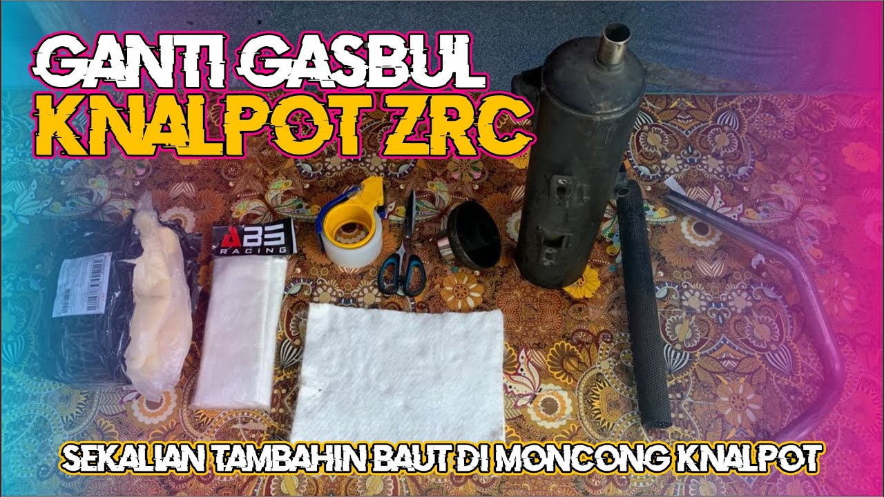 GANTI GASBUL PUTIH x KUNING DI KNALPOT ZRC / STD RACING MOTOR VARIO