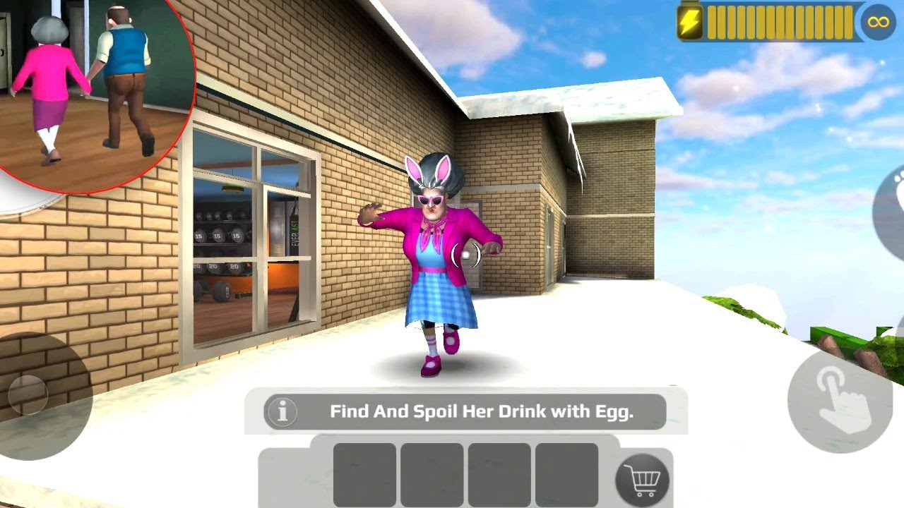 Scary Teacher 3D miss t Easter funny pranks with Nick