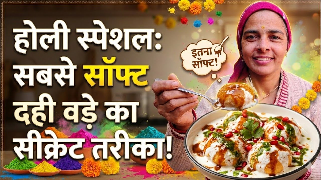 | HOLI SPECIAL | दही वड़ा बनाने का ये नया तरीका  | Secret to Softest Dahi Vada | HOLI SPECIAL | 