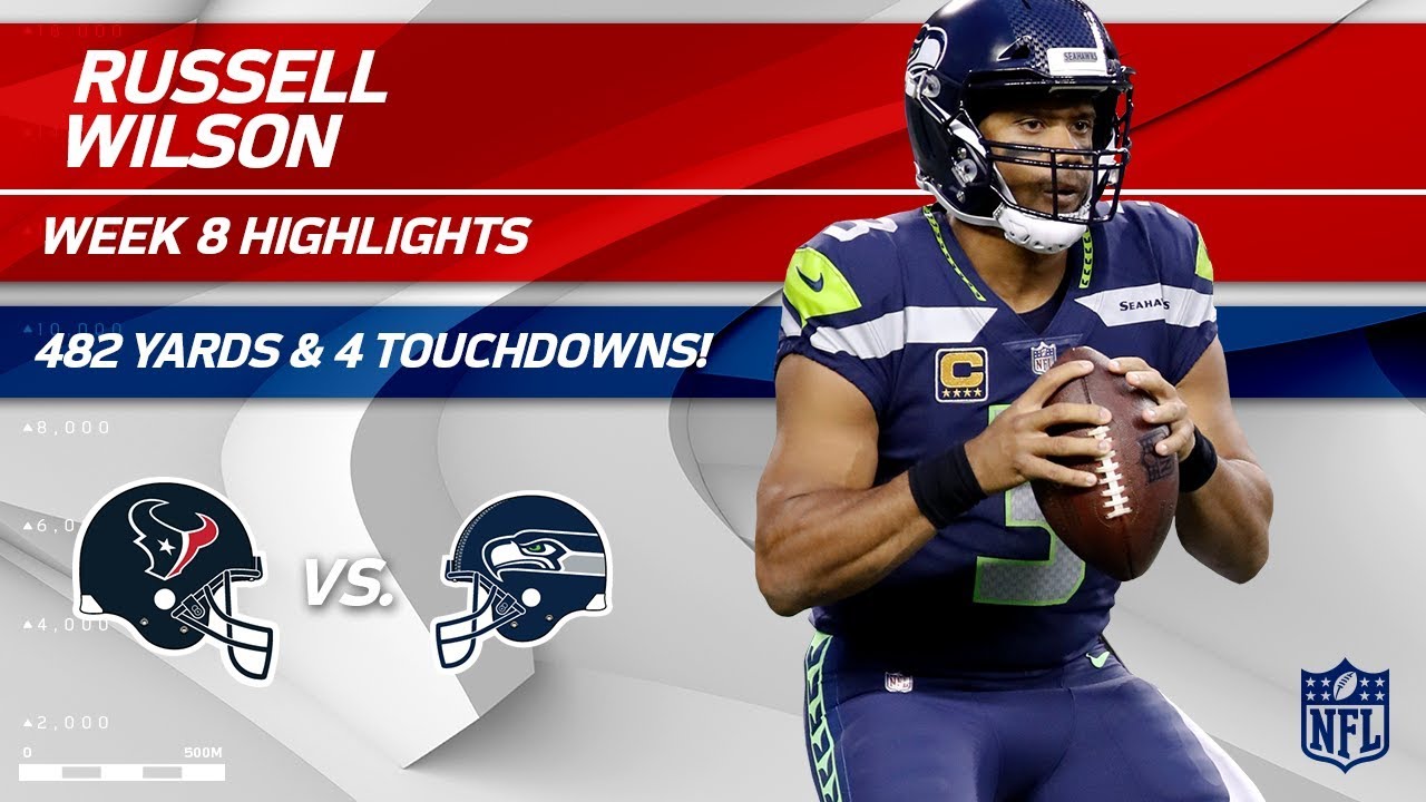 Russell Wilson's Unbelievable 482 Total Yards & 4 TDs | Texans vs. Seahawks | Wk 8 Player Highlights
