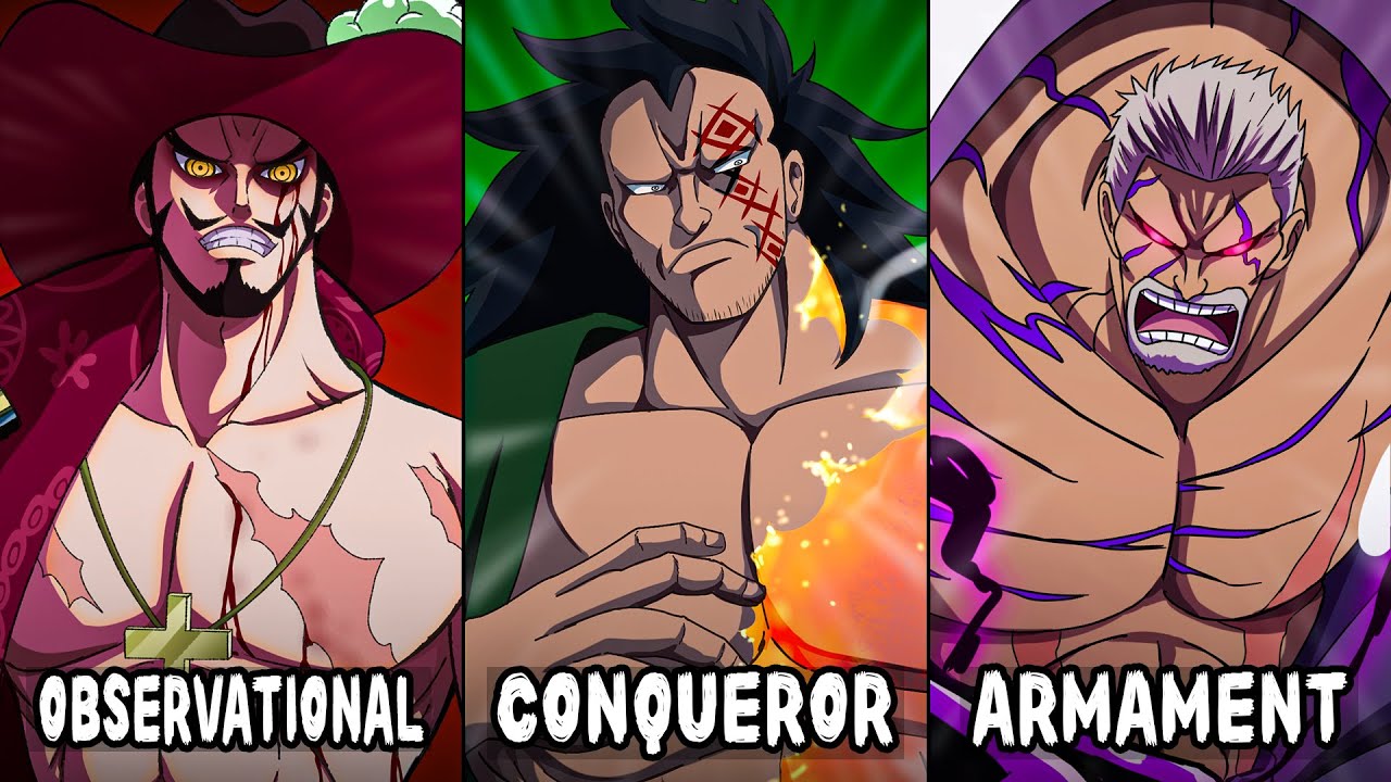 Top 10 STRONGEST Haki Users in Each Category (Conqueror's, Armament & Observation)