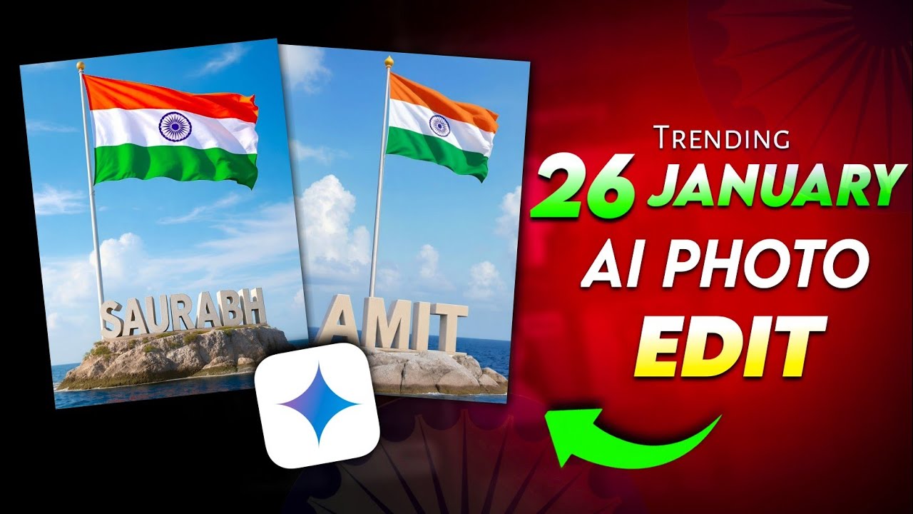 2026 Republic Day Ai Name Art Photo Editing | 26 January Name Photo Editing | Trending Ai Photo Edit