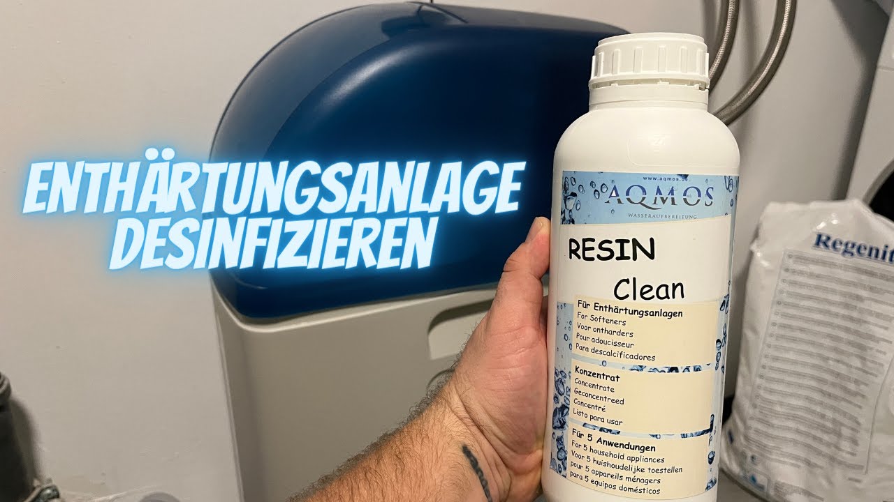 Aqmos R2D2-48 Enthärtungsanlage desinfizieren I Salz auffüllen