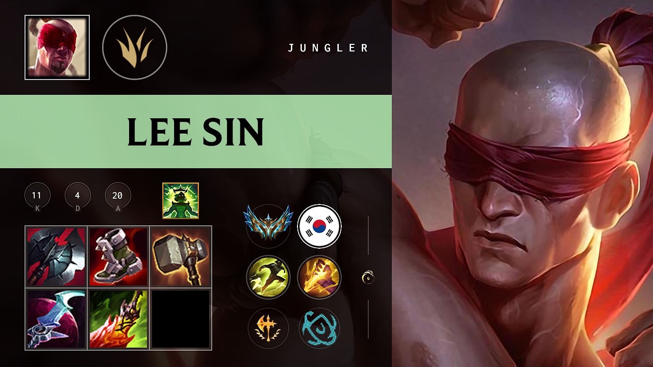 (LGD Heng) Lee Sin Jungle vs Wukong - KR Challenger Patch 26.10