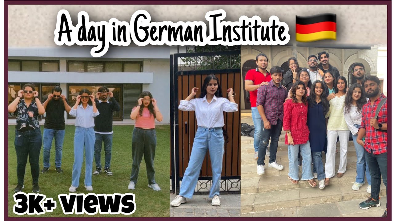 A day in my life❤️ Meet my friends || Goethe Institute Delhi || German Institute🇩🇪