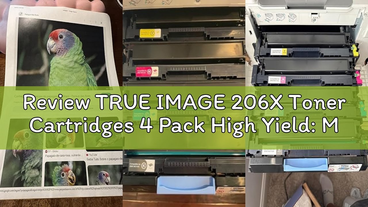 Review TRUE IMAGE 206X Toner Cartridges 4 Pack High Yield: MFP M283fdw M283cdw M255dw 206A 206 Set C