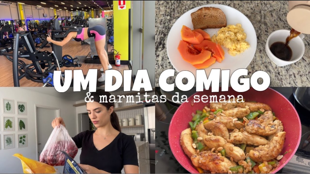 ROTINA DO DIA + PREPARAÇÃO DAS COMIDAS DA SEMANA | Sem congelar!!