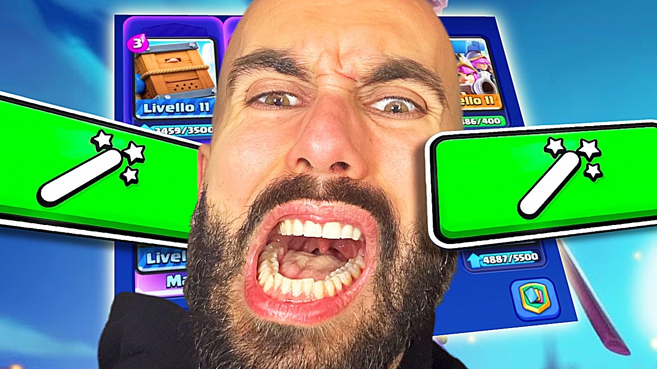 DECK RANDOM CON LA BACCHETTA! 🪄🎲 SE PERDO, IL GIOCO SCEGLIE IL MIO DECK 😭 #clashroyale