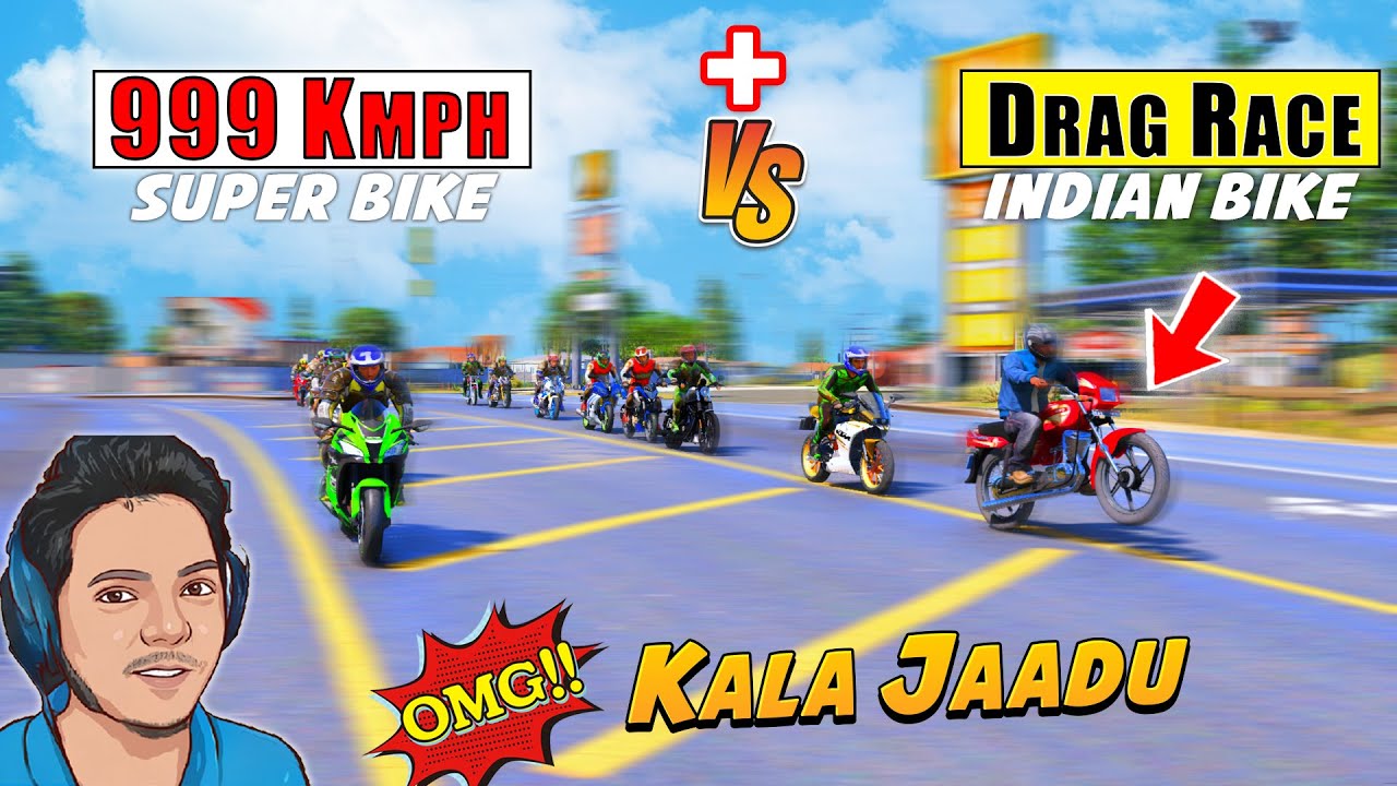 Gta 5: Indian Bikes Vs. Super Bikes In An Insane 999 Kmph Speed Drag Race!