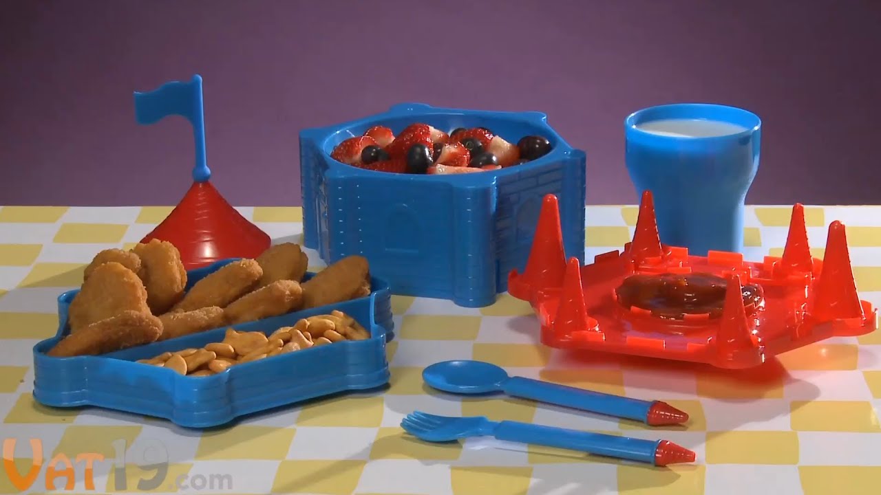 Castle Dinner Set - Child's dinnerware that looks like a castle