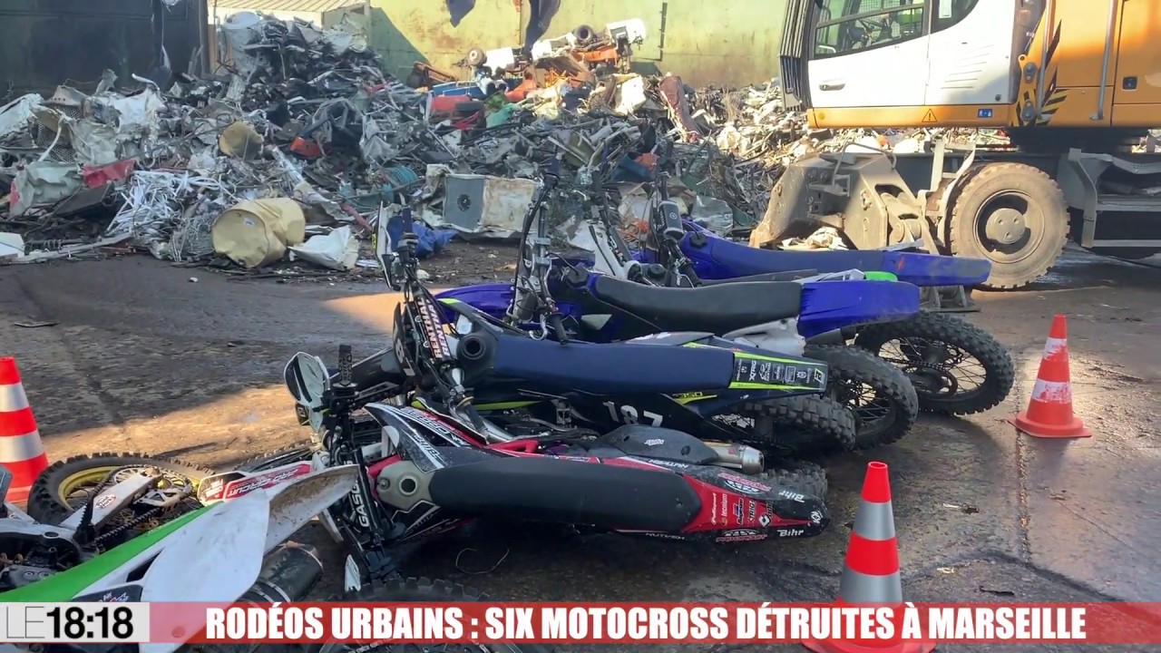 Marseille : six motocross saisies et détruites