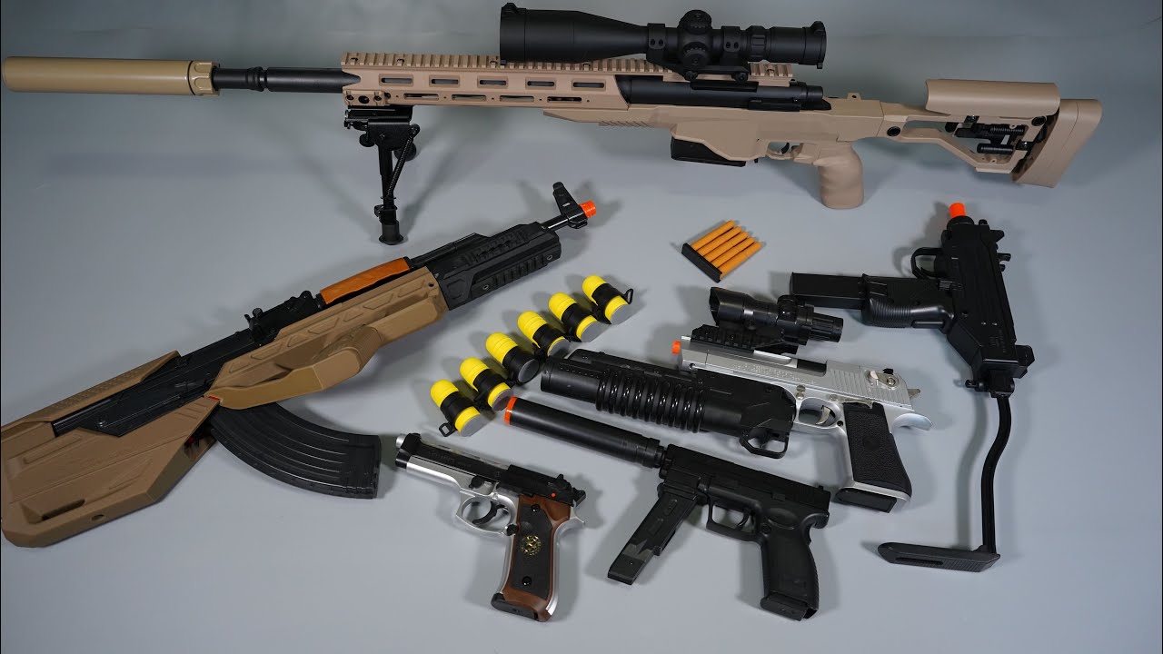 M40A6 Shell ejecting Sniper Rifle Toy Gun - Desert Eagle Airsoft Gun - REALISTIC TOY GUNS collection