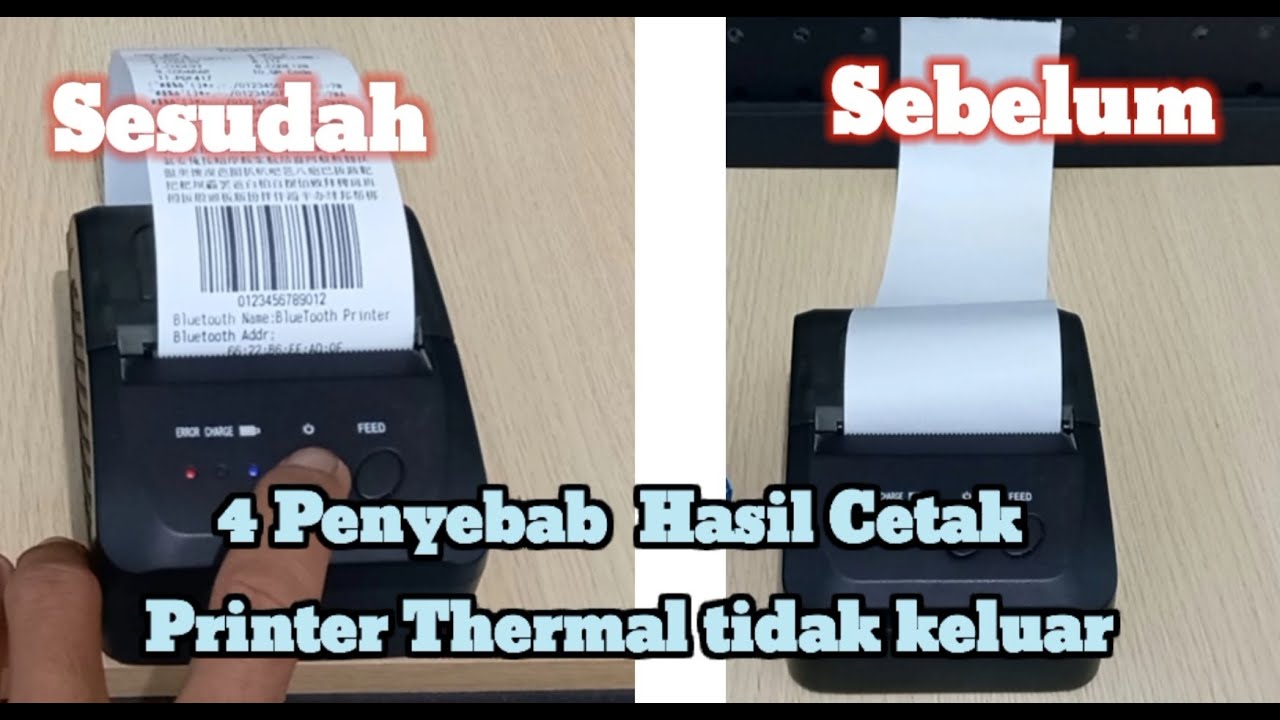 Mengatasi hasil Cetak Printer thermal tidak keluar tulisan