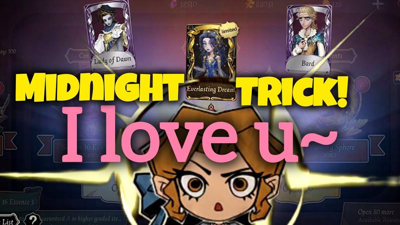 You won't believe this! CRAZY GACHA ESSENCE OPENING with Midnight Trick~ Identity V S36 E3
