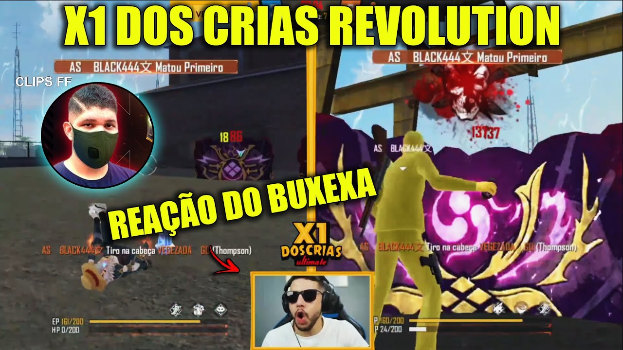 BLACK444 vs VEGEZADA X1 DOS CRIAS ULTIMATE - BLACK444 IMPRESSIONOU A TODOS - CLIPS FF