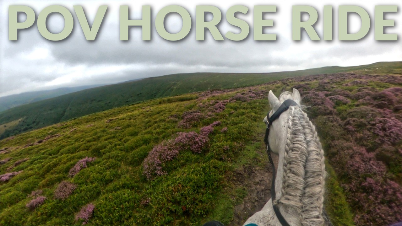 POV Horse Ride over the Black Mountains | UK Countryside