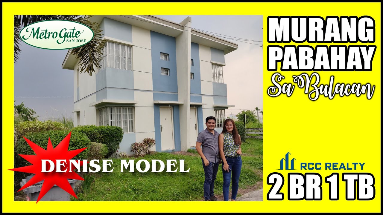 MURANG PABAHAY SA BULACAN I Denise Model Duplex in Metrogate San Jose
