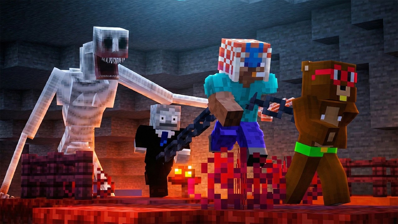 Minecraft Horror But Our  █████'s Are CHAINED Together!