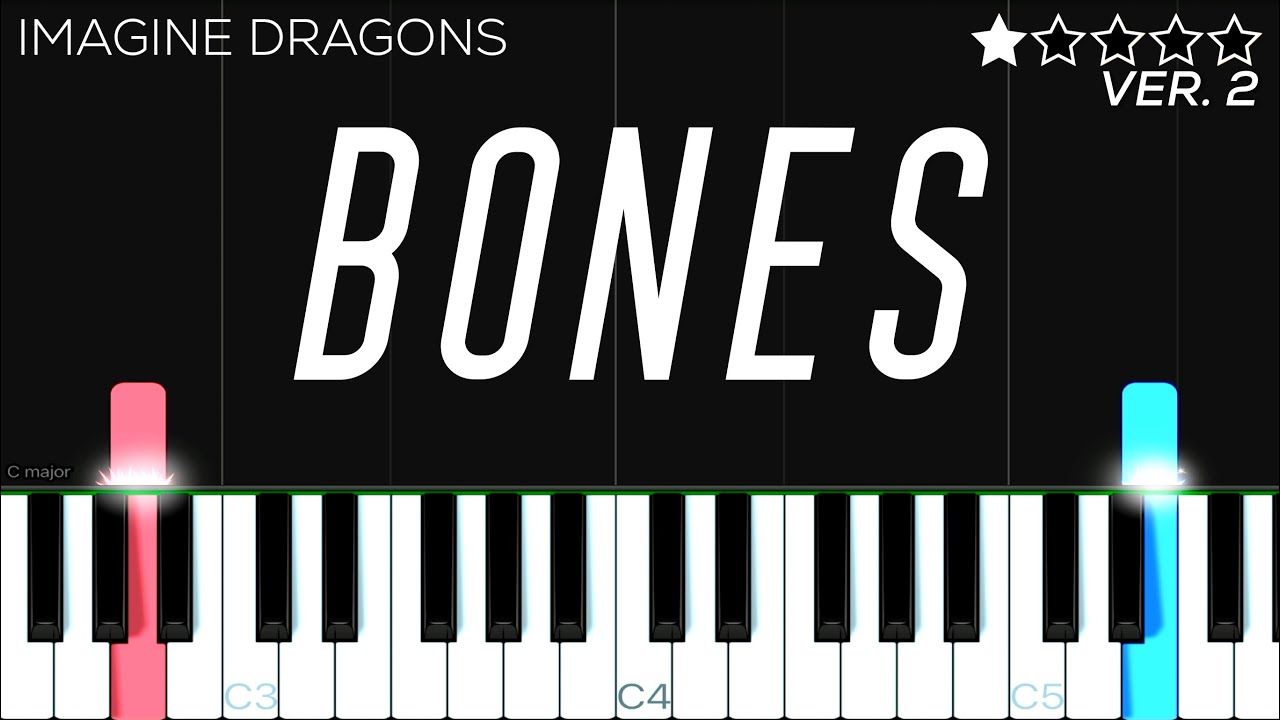 Imagine Dragons - Bones | EASY Piano Tutorial