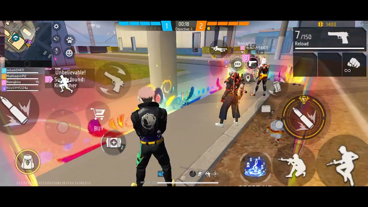My CS gameplay in free fire Max opponent is very Pro with grandmaster please like andsubscribe#video