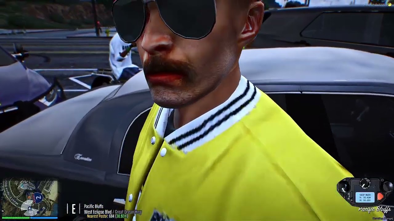 MOST REALISTIC GTA 5 SEVER SLRP pulled over 2 gang members