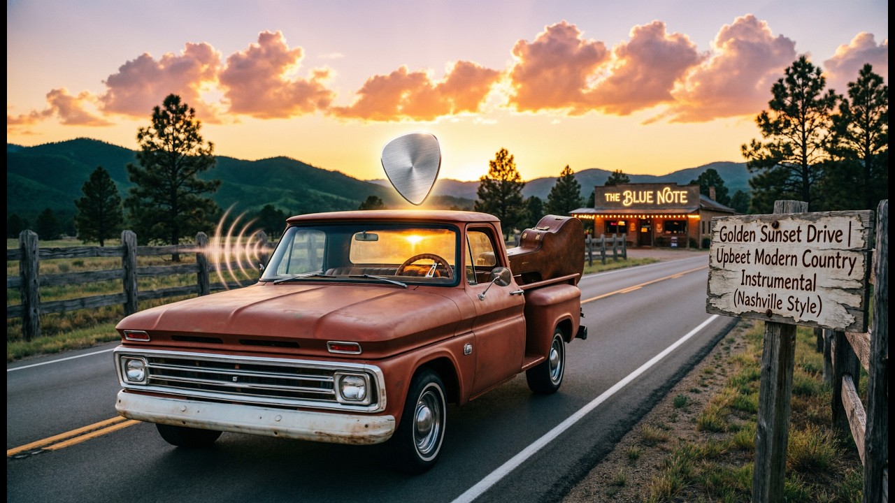 Golden Sunset Drive | Upbeat Modern Country Instrumental (Nashville Style)