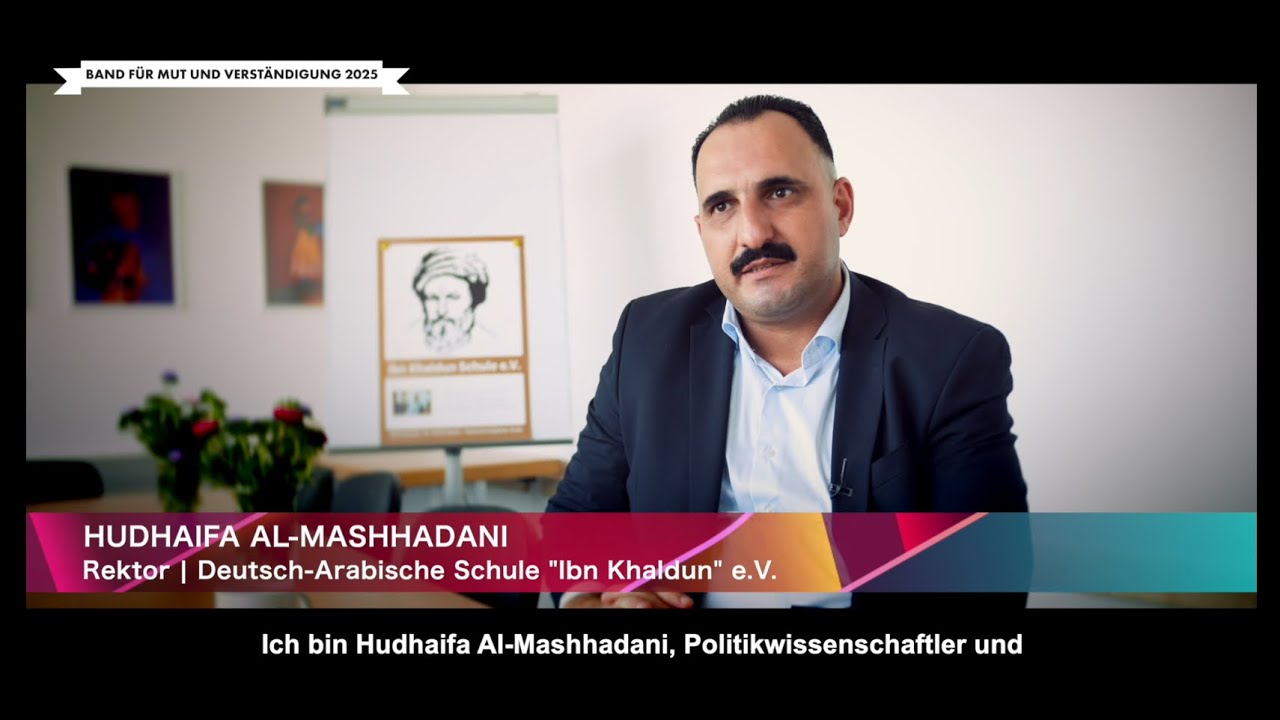 Band für Mut und Verständigung 2025 - Herr Hudhaifa Al-Mashhadani