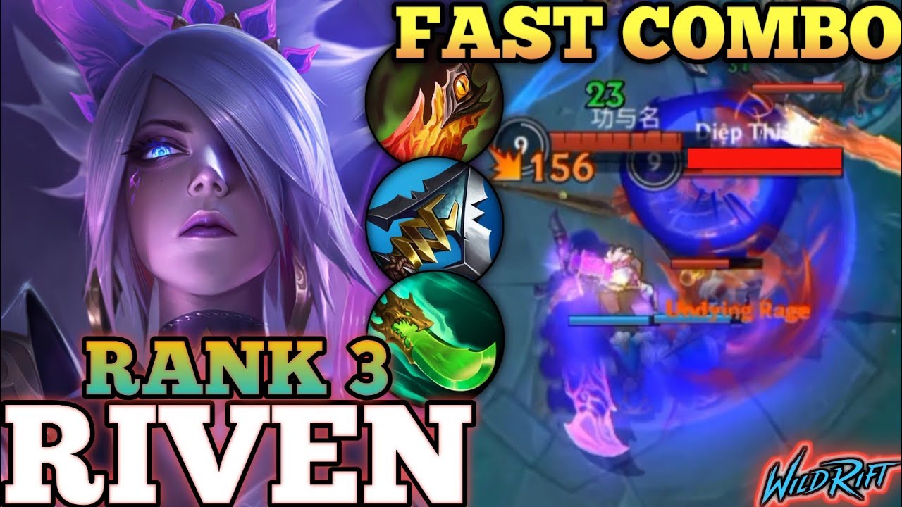RIVEN DEADLY FAST COMBO EXECUTION! UNKILLABLE MVP PLAY - TOP 3 GLOBAL RIVEN BY 功与名 - WILD RIFT