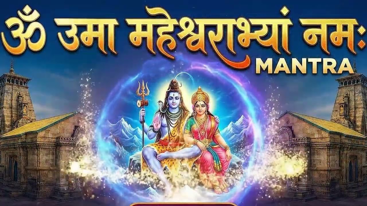 ॐ उमा महेश्वराभ्यां नमः | Om Uma Maheshwarabhyam Namah | 108 Times Mantra for Peace & Love