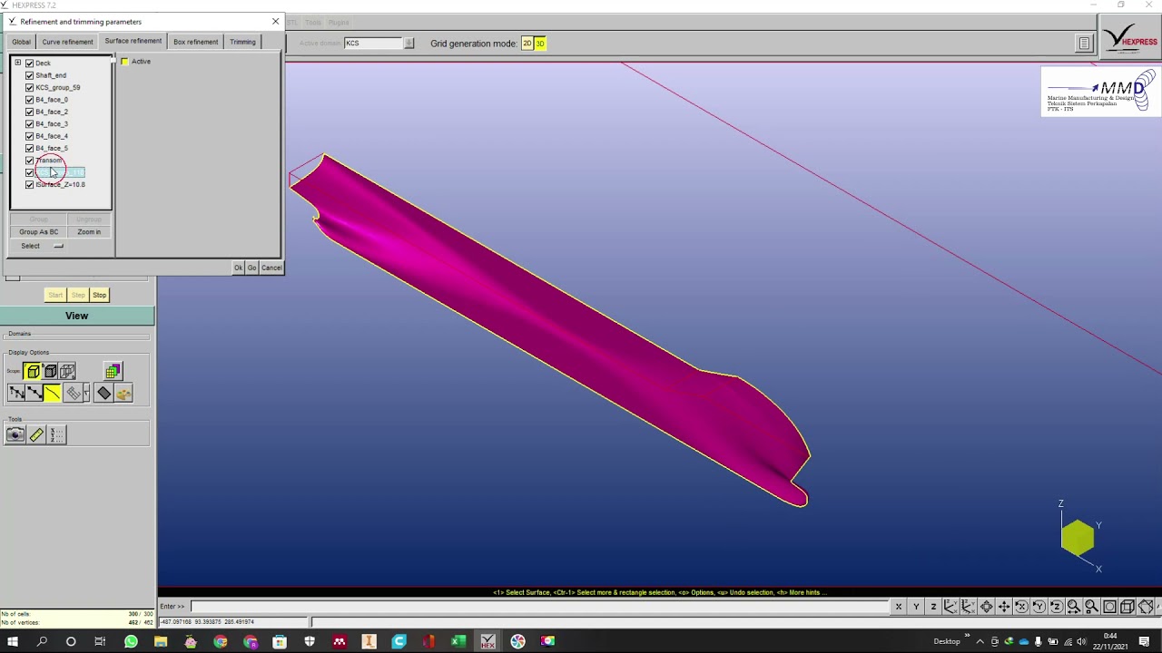 Tutorial 4 Meshing Model Numeca Fine Marine (Part 1)