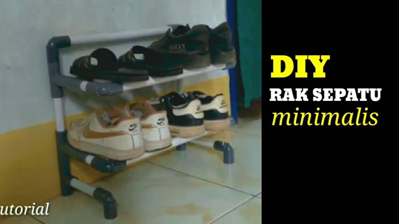 cara membuat rak sepatu minimalis dari pipa pvc || DIY pvc craft
