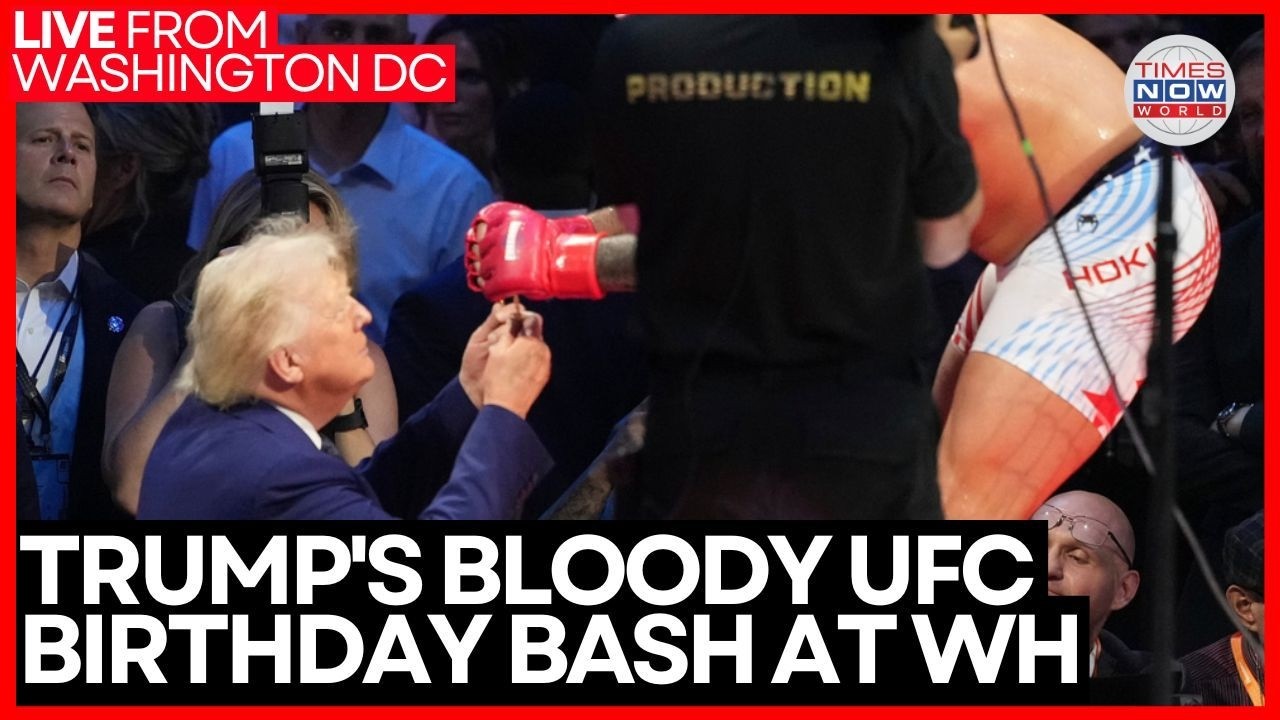 UFC White House LIVE | Trump Hosts UFC Freedom 250 Fight Card on the South Lawn! | Times Now World