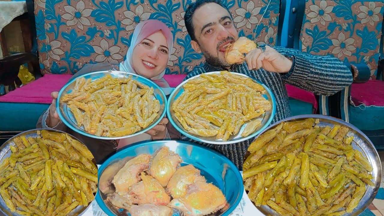 تحدي في بيت💥العيله على😋المحشي الملفوف من ايد ماما ليه طعم تاني مع 🍗الفراخ محمره مع العقاب