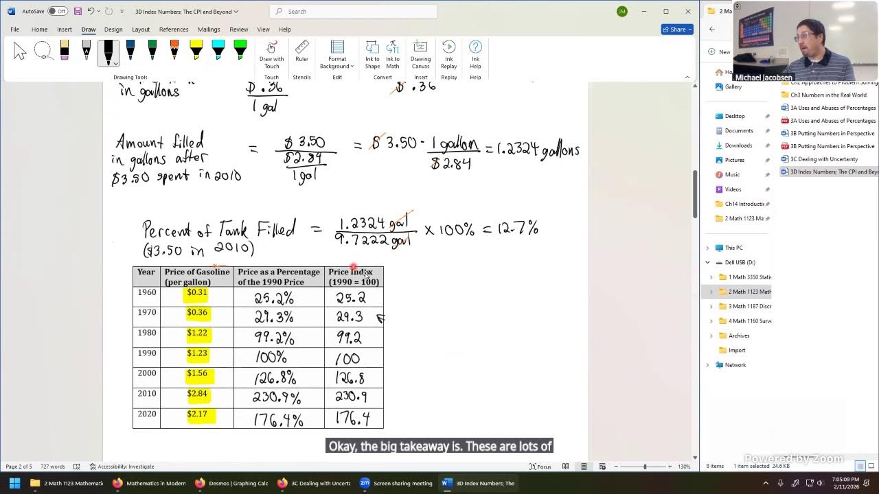 Math 1123 - 11 February 2026 - Units 3C, 3D