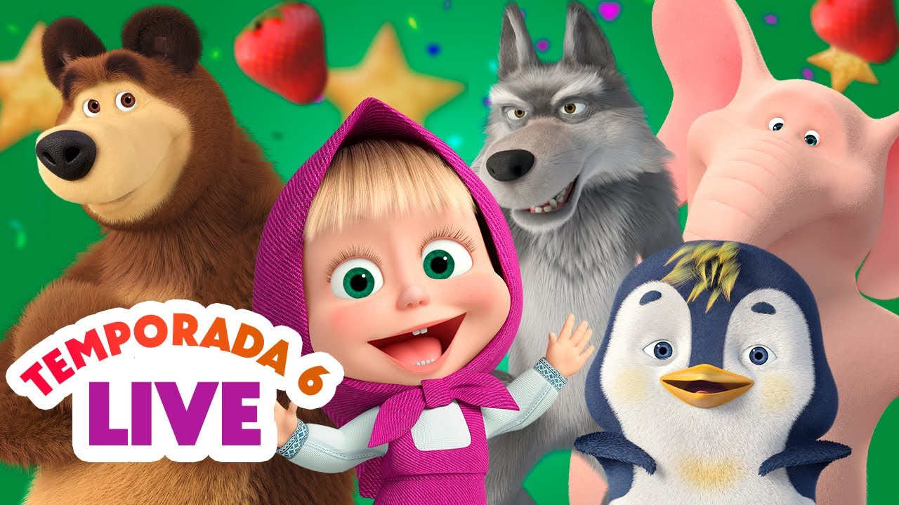 🔴 LIVE 🐻👧 Masha y el Oso ⭐ Temporada 6: mejores 🎬 Masha and the Bear