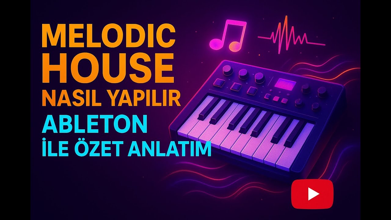 Melodic House Tarzı Müzik Nasıl Yapılır, Temelleri Nelerdir? - Ableton (Özet)  #howtomake #house