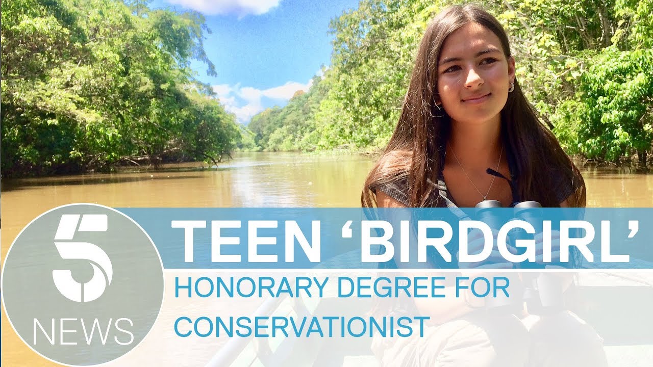 Teen 'Birdgirl' Mya-Rose Craig given honorary university doctorate for conservation | 5 News