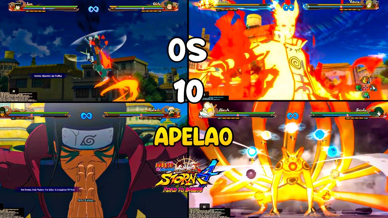 TOP 10 PERSONAGENS MAIS APELÕES DO NARUTO STORM 4 !!!! - RIKEZA GAMES