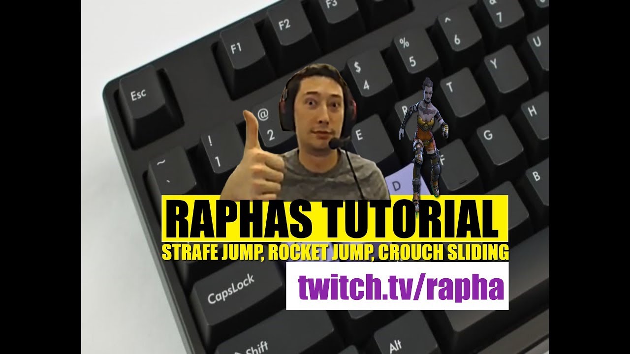 Обучающее видео по Quake Champions от Rapha — обстрел, ракетный прыжок и скольжение с приседанием