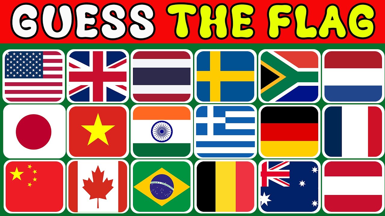 Guess The Flag Quiz 🚩 | 30 Countries Flag Quiz