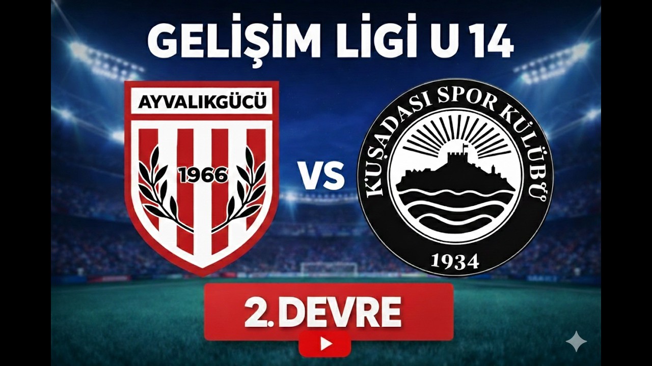 U14 Gelişim Ligi | Ayvalıkgücü Bld. Spor 6-2 Kuşadası Spor (İkinci Yarı)