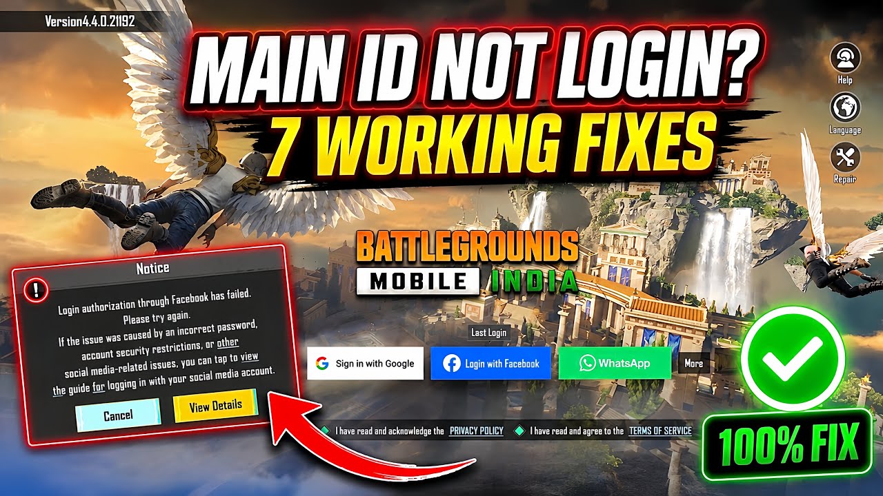 BGMI Main ID Login Problem Fix 🔥 7 Working Fixes (2026)